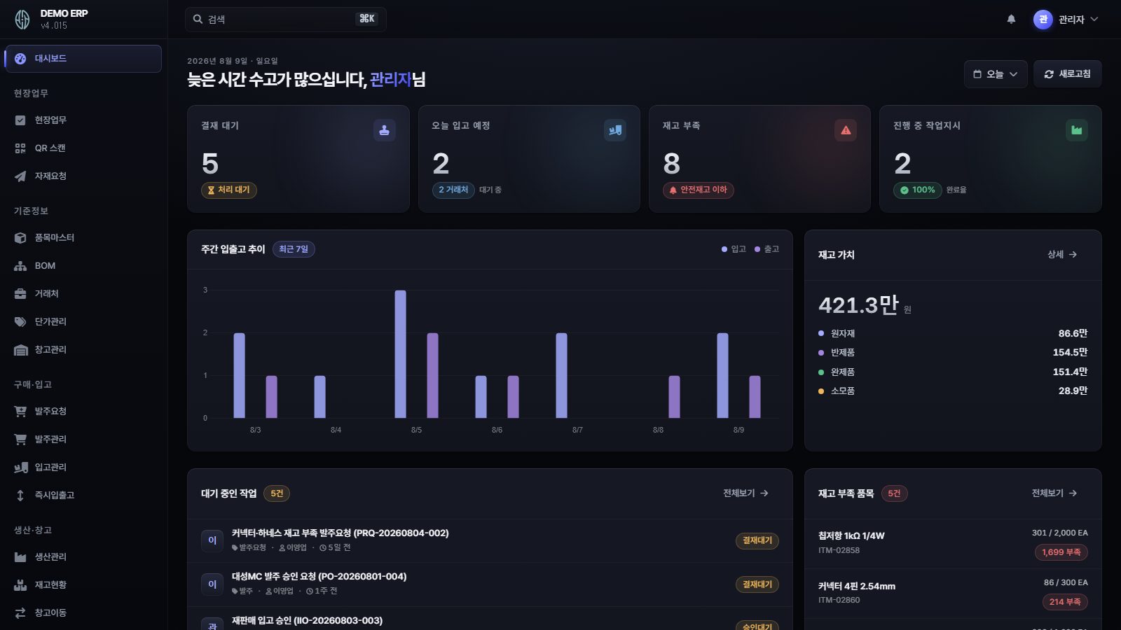 ERP 데모